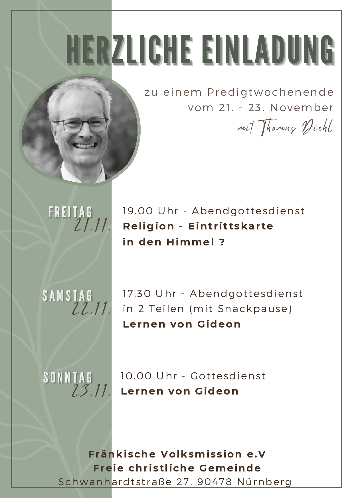Evangelisation mit Thomas Diehl
